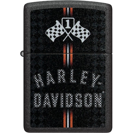 Zippo 2024 Zippo Harley Davidson Hd Design, Black Crackle,  ZIP-48558